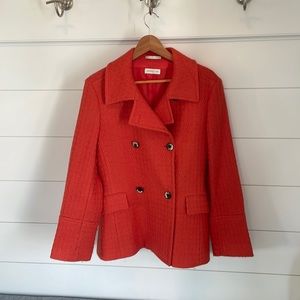 Bernard Zins Orange Wool / Alpaca Coat